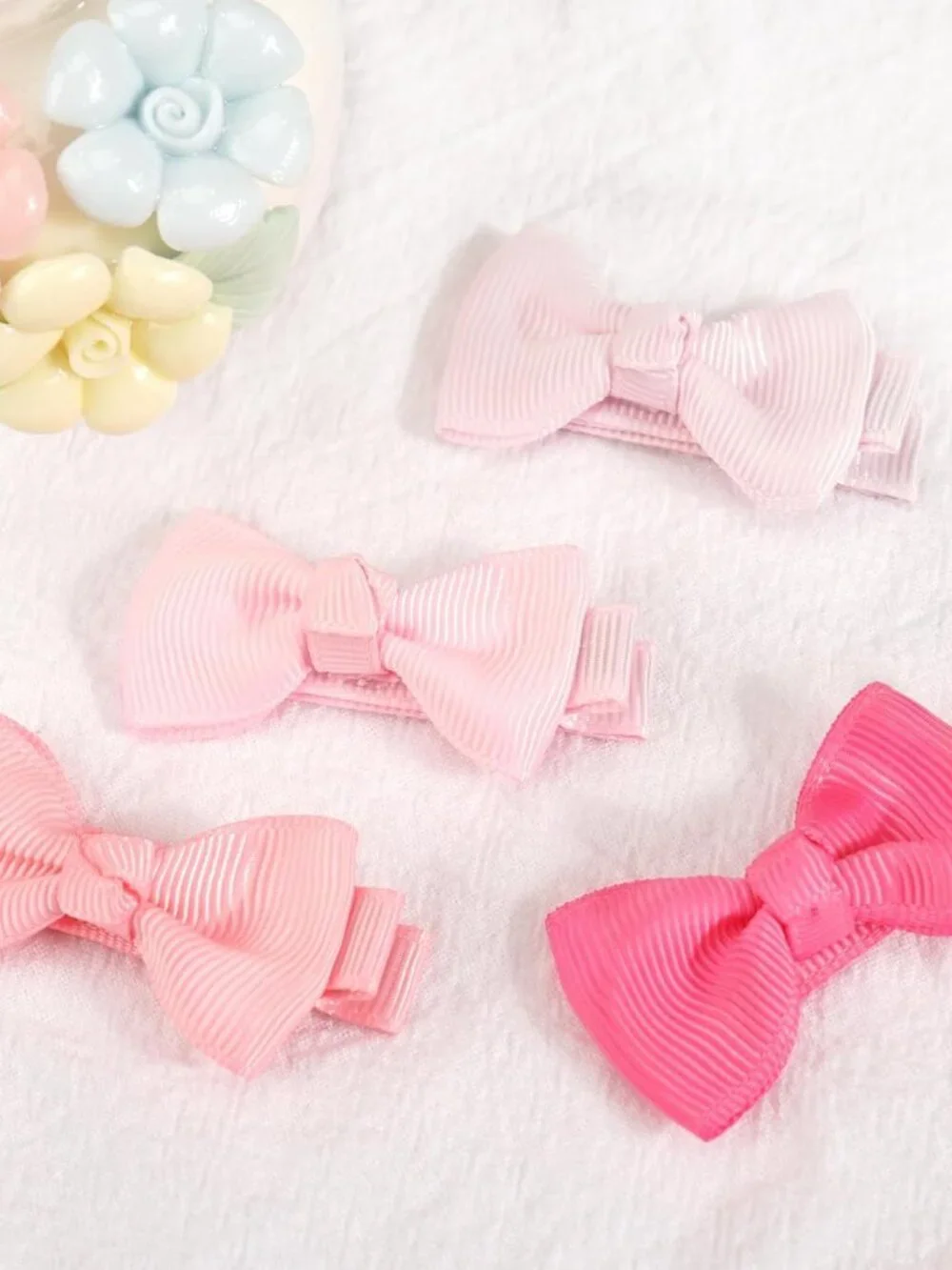 Baby Girls Fully Lined Hair Bows Hair Pins, 2' Hair Bows, 50 Pieces/25 Pairs - I